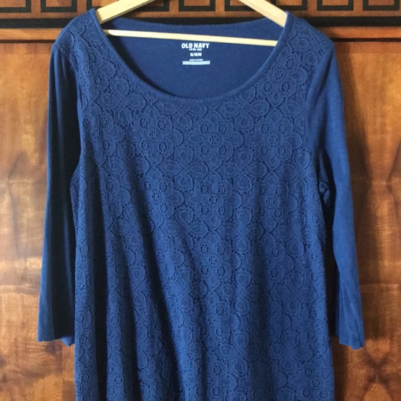 Old Navy Tops - Old Navy Long sleeve top Size XL//TG\ XG color navy blue good condition